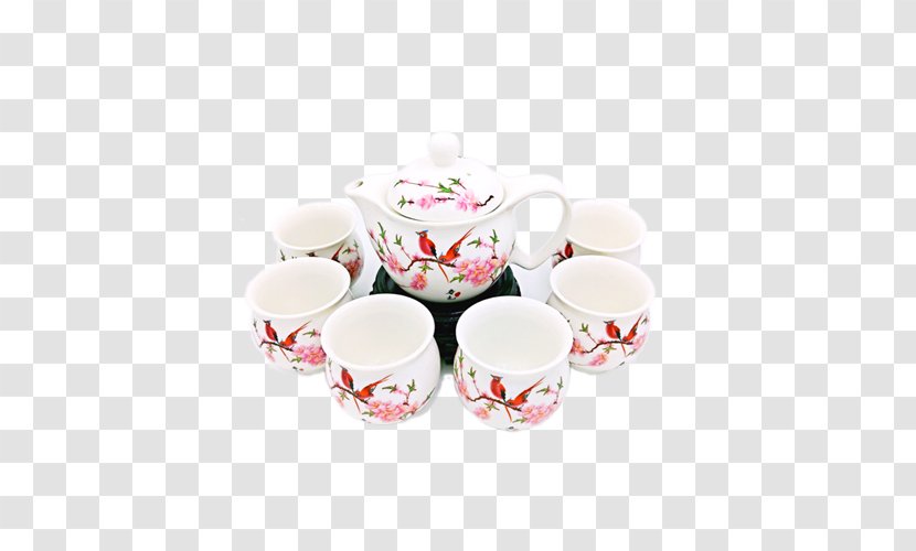 Coffee Cup Saucer Porcelain Mug Transparent PNG
