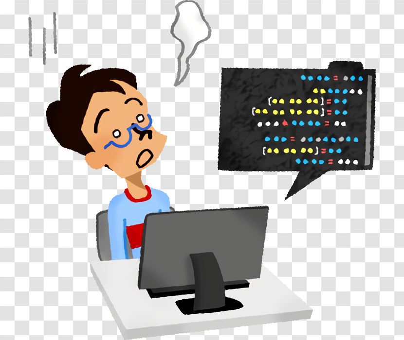 Output Device Cartoon Computer Monitor Accessory Technology Learning Transparent PNG