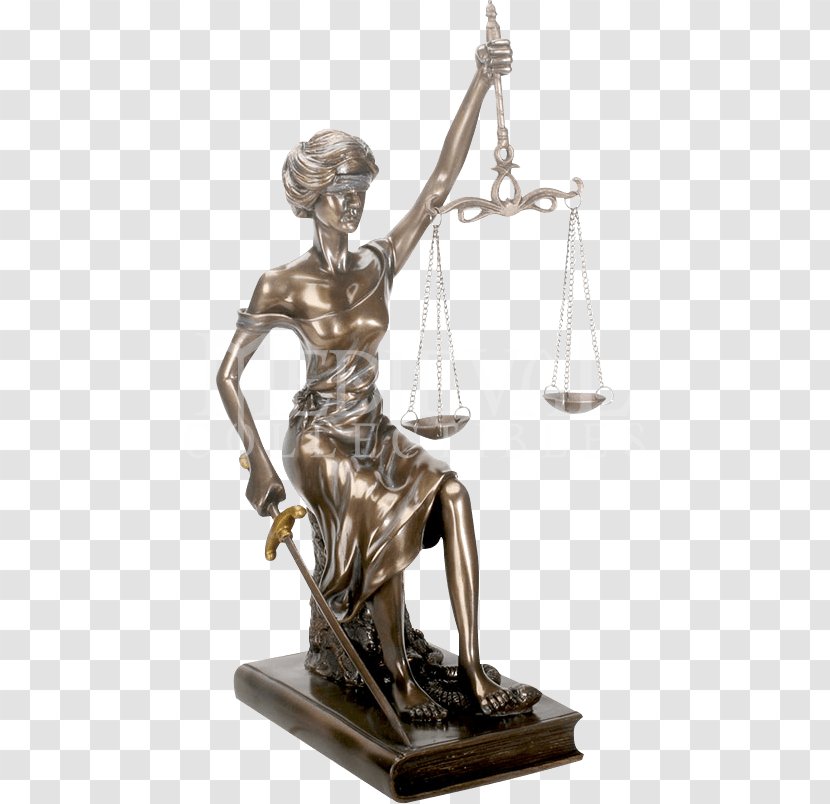 Lady Justice Classical Sculpture Bronze Transparent PNG