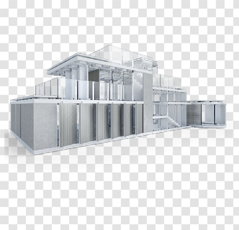 Modern Architecture Facade Daylighting - Architectural Model Transparent PNG