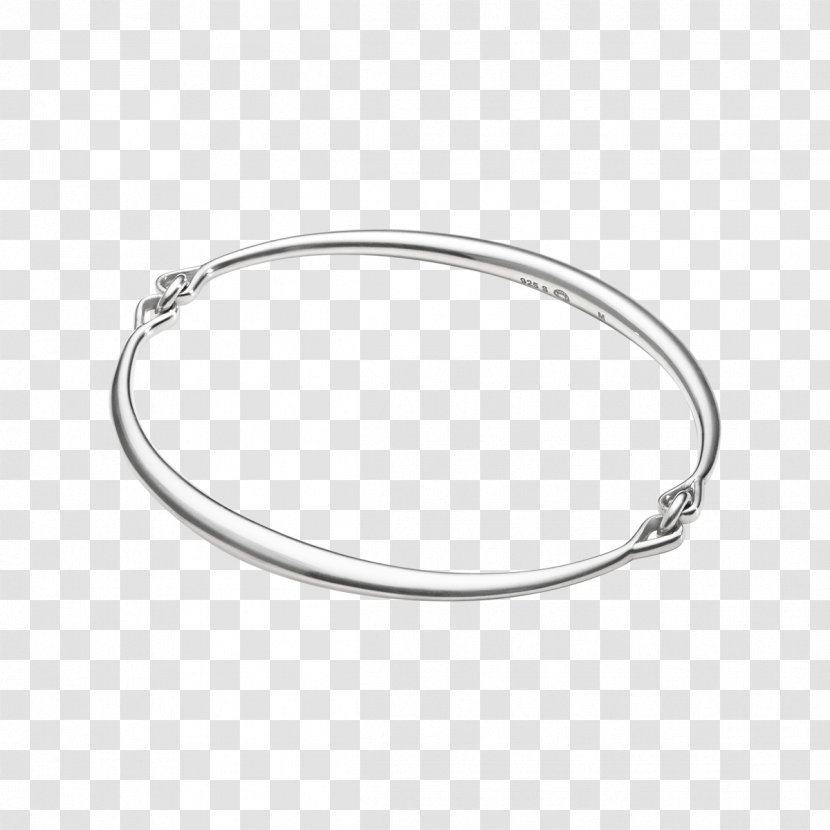 Bangle Bracelet Sterling Silver Arm Ring - Georg Jensen Transparent PNG