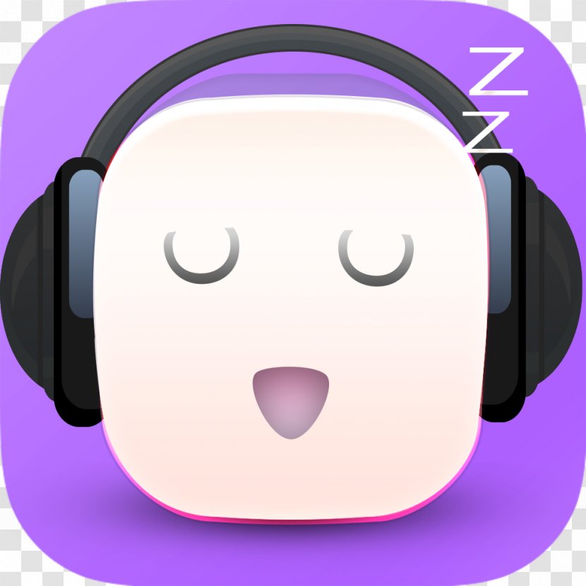 Headphones Nose Smiley Ear - Purple - Shuang Transparent PNG