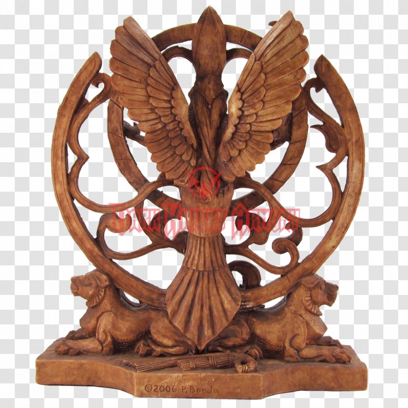 Inanna Wood Carving Queen Of Heaven Statue Sumer - Akkadian - Qh Transparent PNG