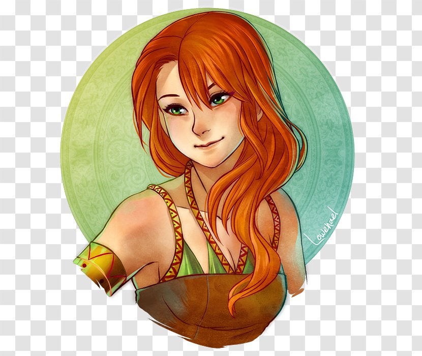 Red Hair Illustration Fairy Coloring Brown - Cartoon - Fantasy Story Transparent PNG