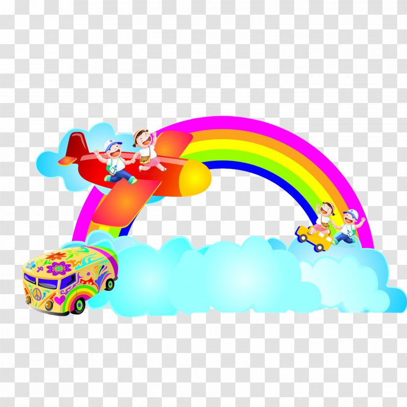 Cartoon Rainbow - Animation Transparent PNG