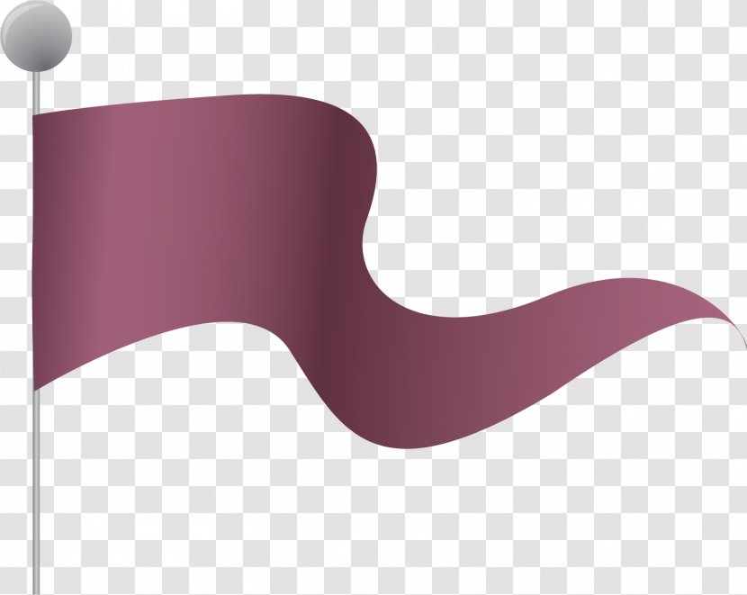 Drawing Designer - Computer - Hand Painted Purple Flag Transparent PNG