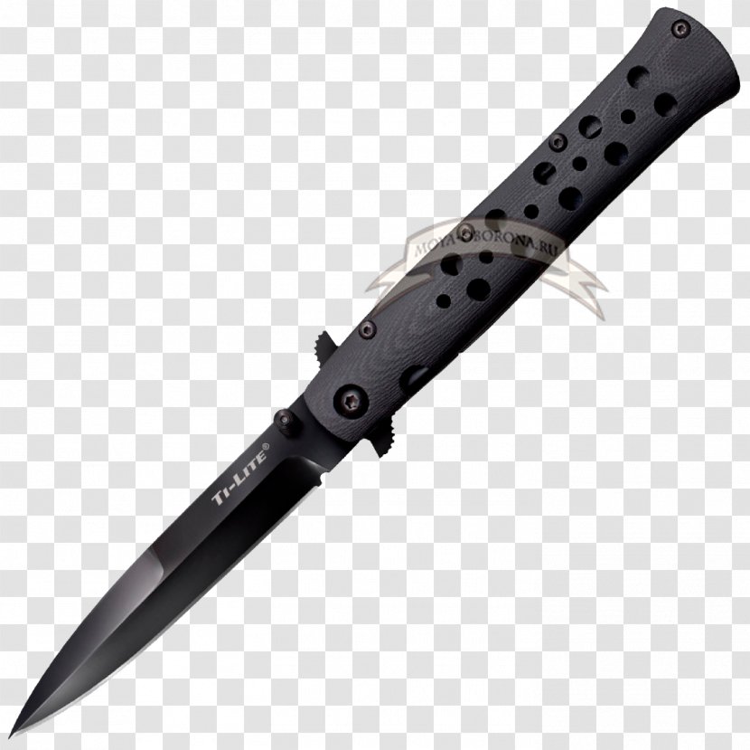Pocketknife Cold Steel Switchblade - Hunting Knife Transparent PNG