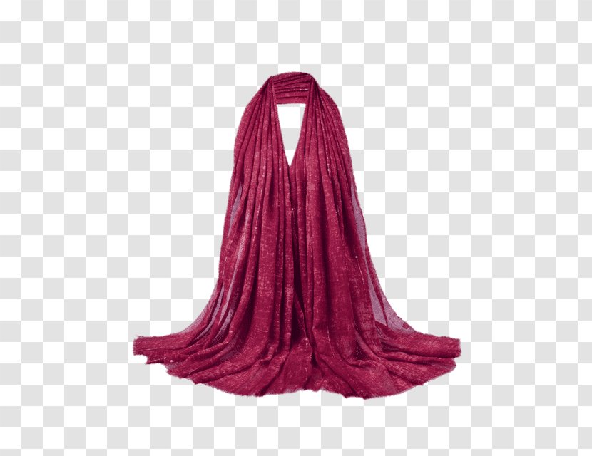 Red Scarf Fashion Shawl Full Plaid - Silk Transparent PNG