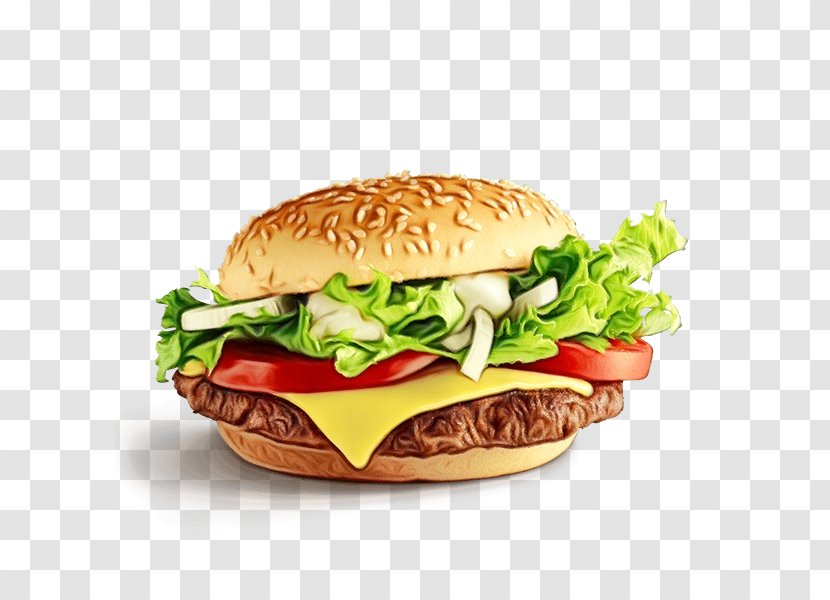 Hamburger - Food - Cuisine Junk Transparent PNG