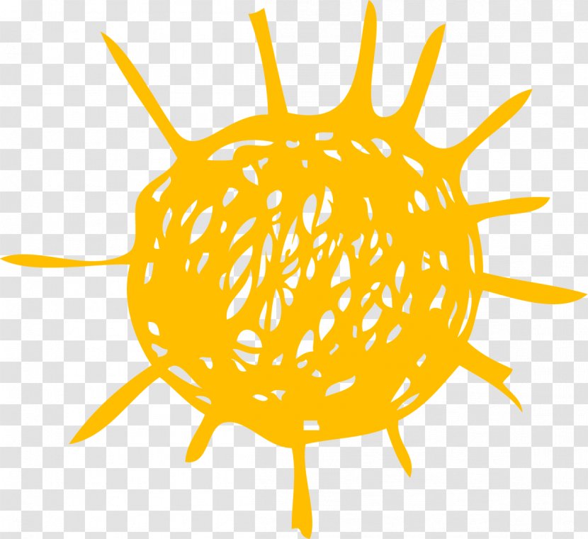 Illustration - Rgb Color Model - Hand-painted Yellow Sun Transparent PNG