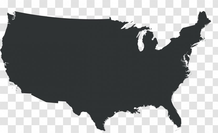 United States World Map - Silhouette Transparent PNG