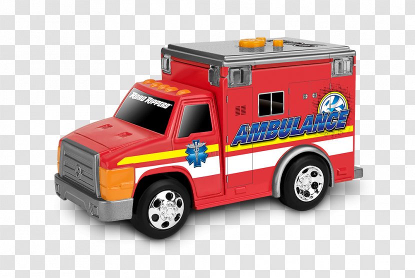Fire Engine Vehicle Road Rippers 14 Rush & Rescue - Hook Ladder Truck - Ambulance 12`` RescueAmbulance Transparent PNG