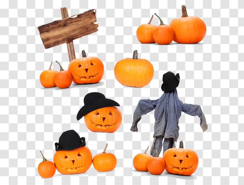 Halloween Jack-o'-lantern Pumpkin Holiday - Food Transparent PNG