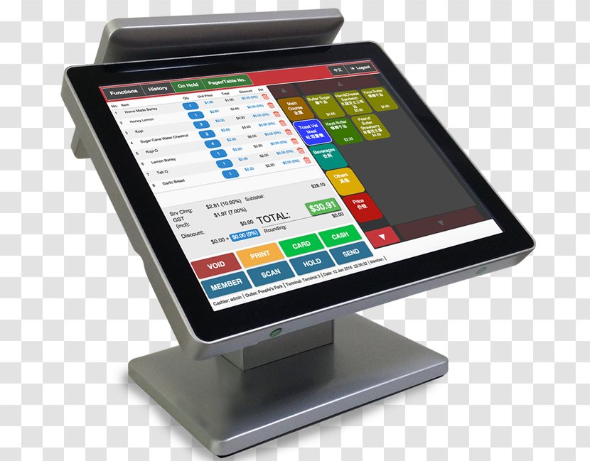 Computer Monitors Software Personal Output Device - System - Pos Machine Transparent PNG
