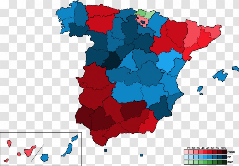 Spanish General Election, 2016 Spain 2015 Next Election 2011 - Map Transparent PNG