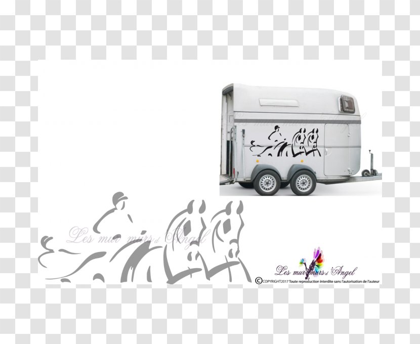 Horse & Livestock Trailers Sticker Combined Driving - Transport Transparent PNG