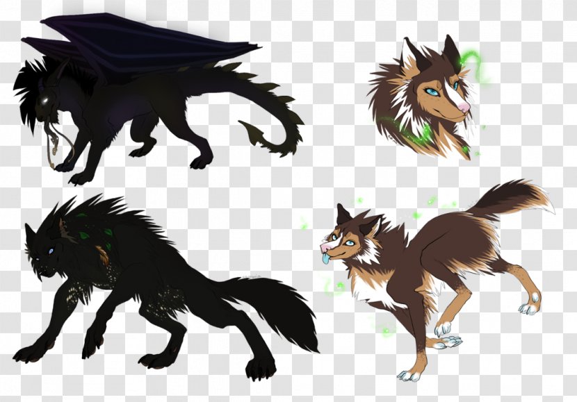 Canidae Werewolf Dog Demon Cartoon - Fauna Transparent PNG