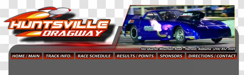 Huntsville Dragway Drag Racing Bracket Speedway Car - Advertising Transparent PNG