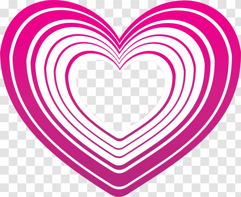 Heart Pink Love Clip Art - Silhouette Transparent PNG
