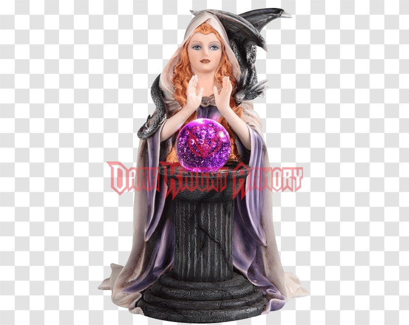 Salem Witch Trials Crystal Ball Witchcraft Figurine Statue - Demon Transparent PNG