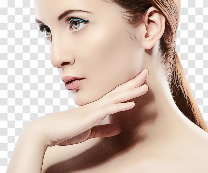 Face Hair Skin Chin Eyebrow - Watercolor - Lip Beauty Transparent PNG