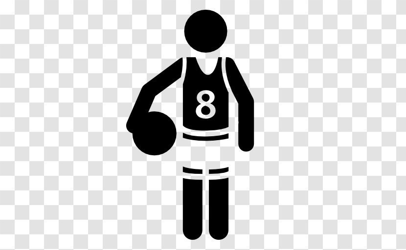 Standing Clip Art Line Font Volleyball Player - Symbol Blackandwhite Transparent PNG