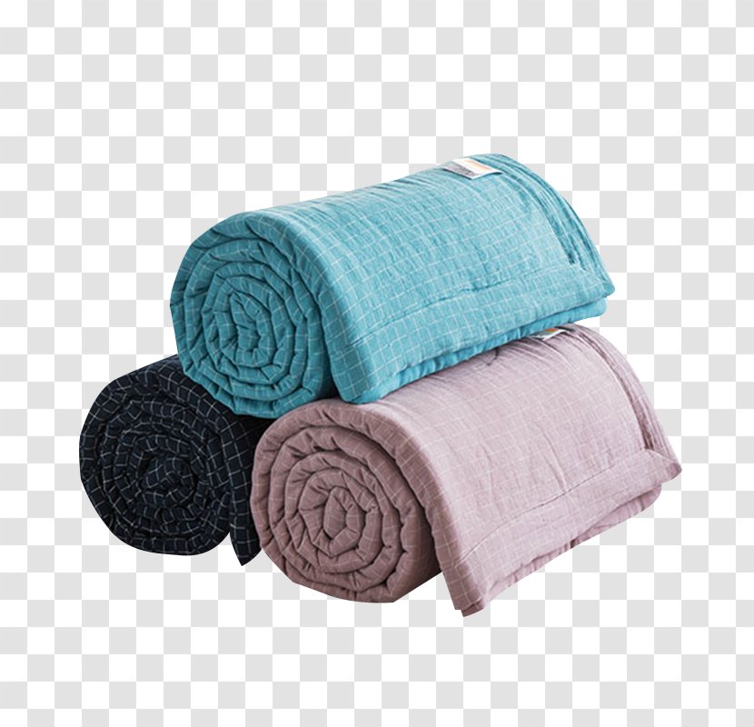 Towel Blanket - The Roll Of Summer Shampoo Is Made Quilt Transparent PNG