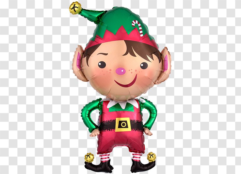Balloon Christmas Elf Santa Claus - Shop Transparent PNG