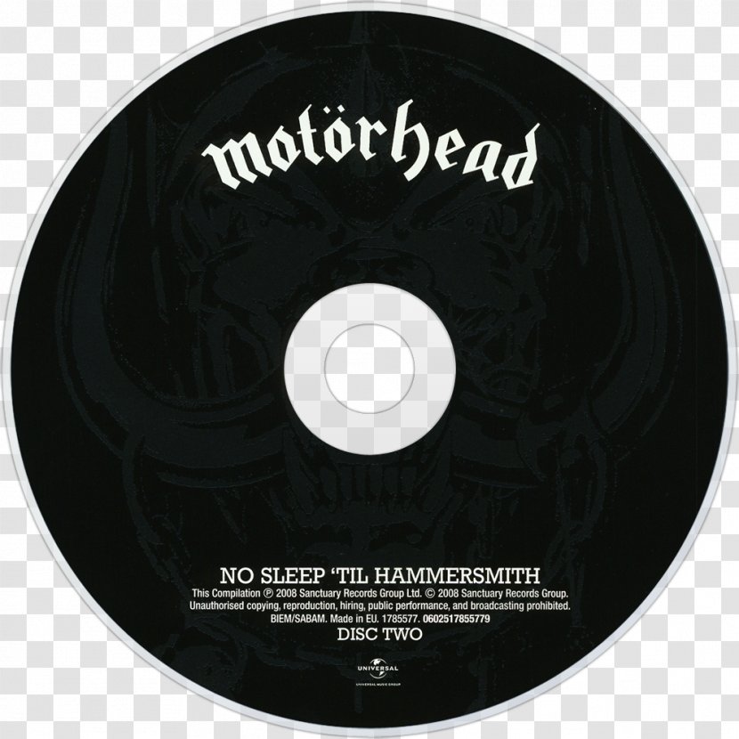 Compact Disc Motörhead Ace Of Spades 0 No Sleep 'til Hammersmith - Motorhead Transparent PNG