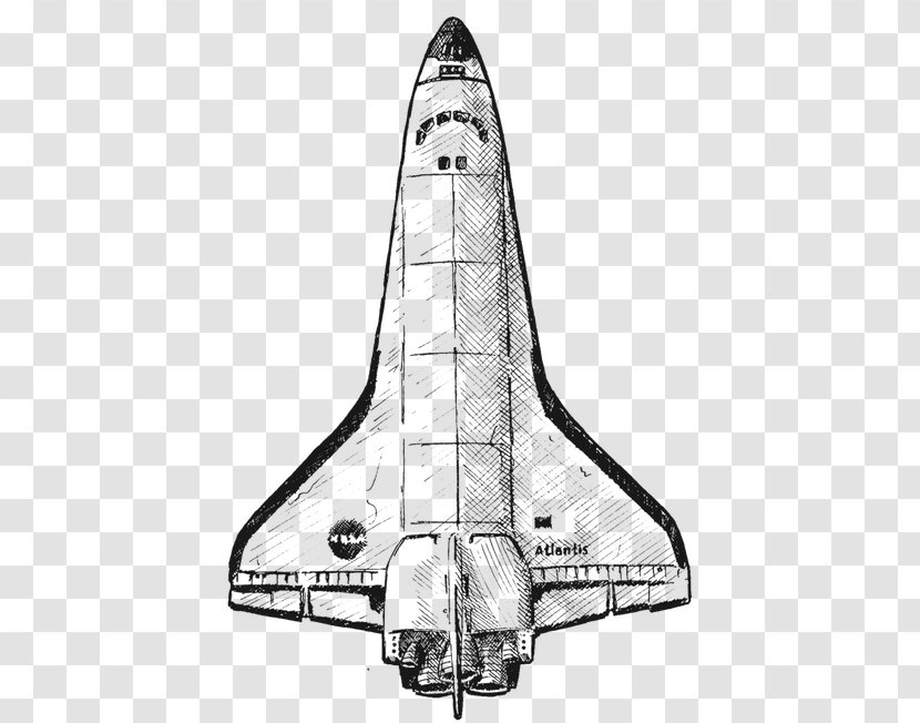 Space Shuttle Background - Airliner - Drawing Wing Transparent PNG