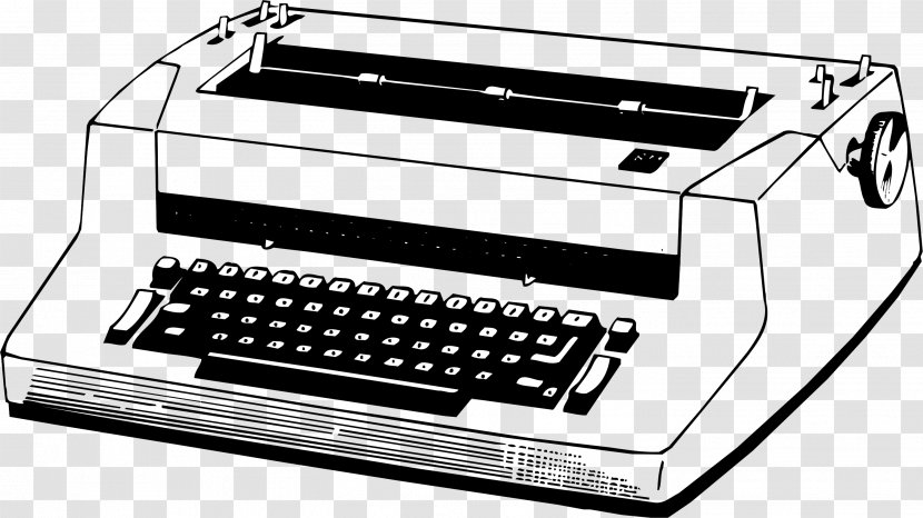 Typewriter Printer Electronics - Keyboard Printing Transparent PNG