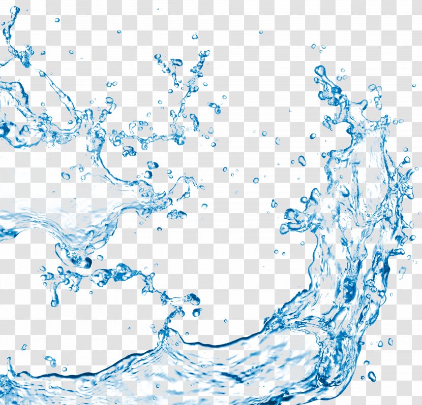 Water Drop Clip Art - Symmetry - Blue Column Element,Skin Spray Drops Transparent PNG