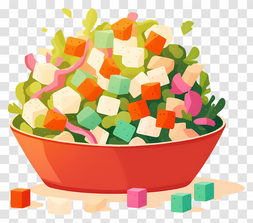 Vegetable Salad - Vibrant Salad Dish Transparent PNG