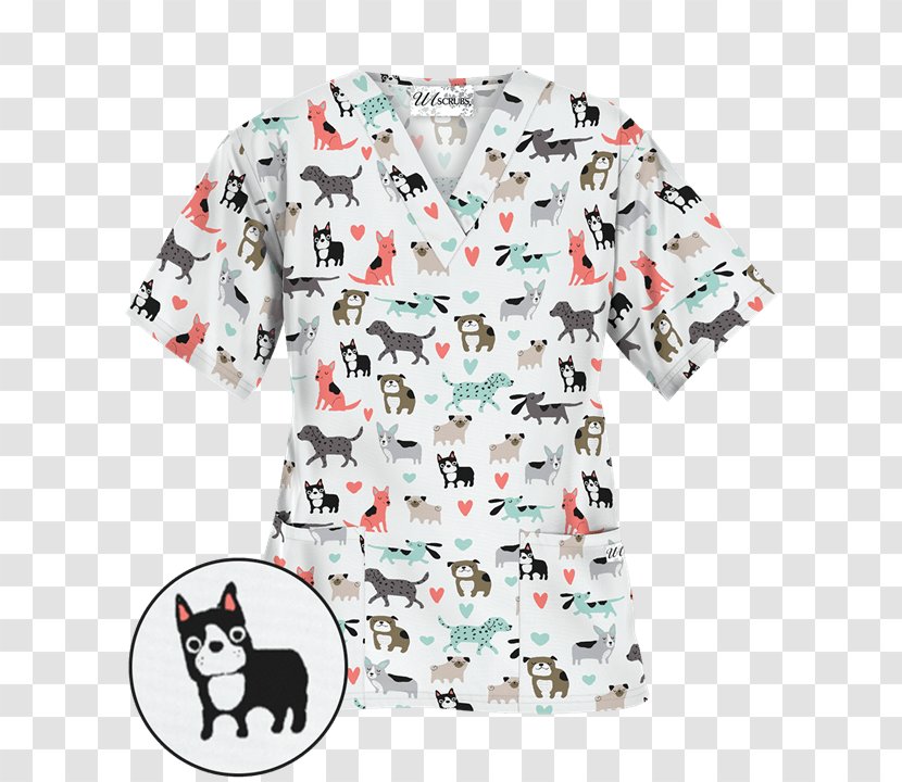 T-shirt Scrubs Animal Print Veterinarian Uniform - Dickies Transparent PNG