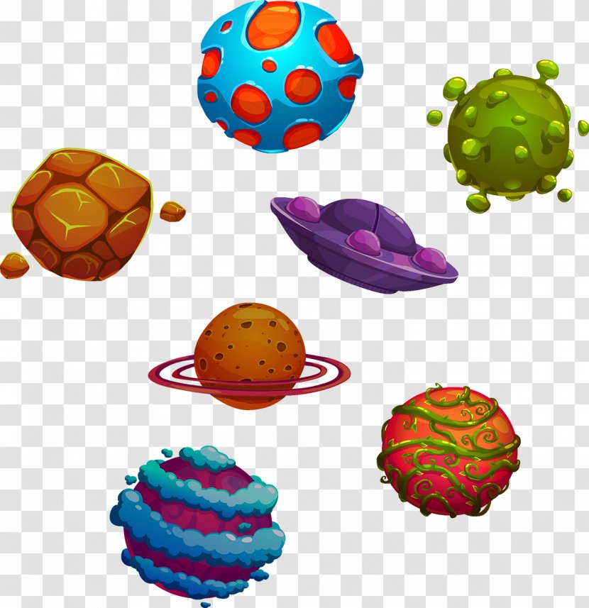 Planet Cartoon Illustration - Outer Space Transparent PNG