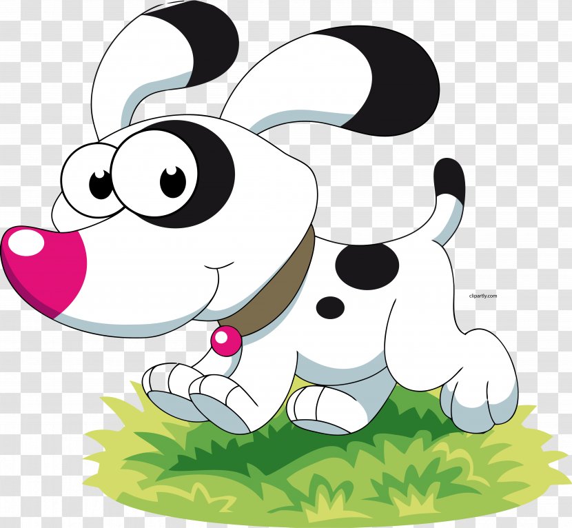 Dog Puppy Clip Art Image - Animated Cartoon Transparent PNG