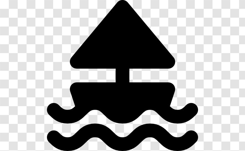 Sailing - Symbol - Black And White Transparent PNG