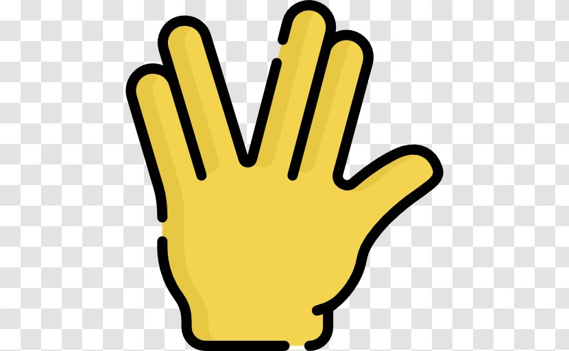 Hand Salute - Yellow - Thumb Transparent PNG