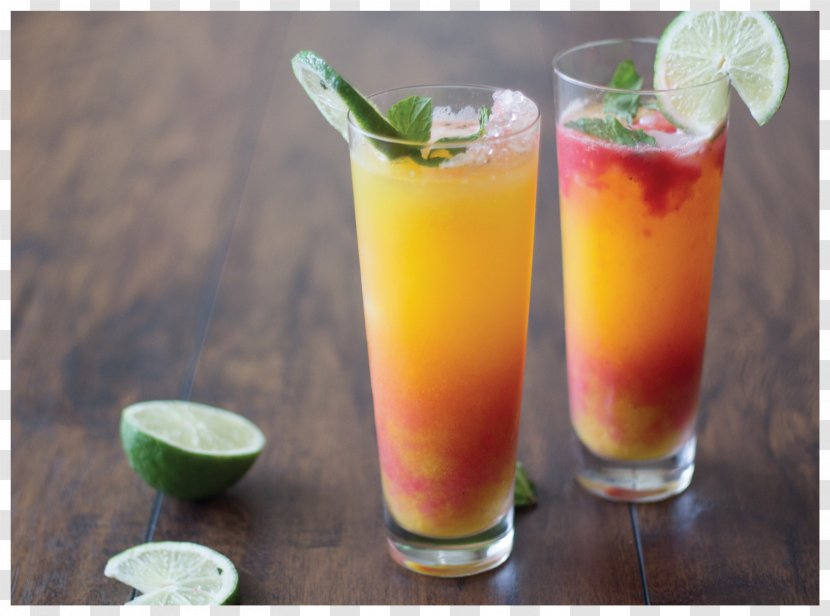 Juice Cocktail Garnish Non-alcoholic Mixed Drink - Flower - Mocktail Transparent PNG