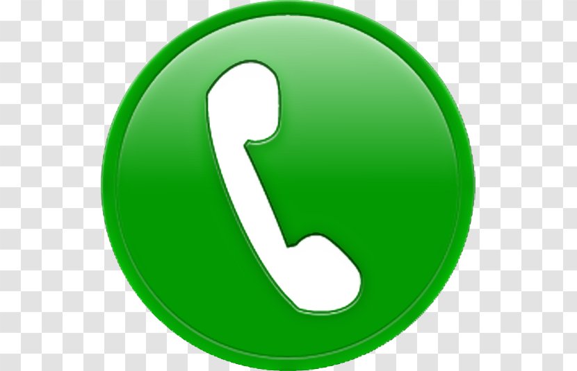 Telephone Number Handset - Green - I Transparent PNG