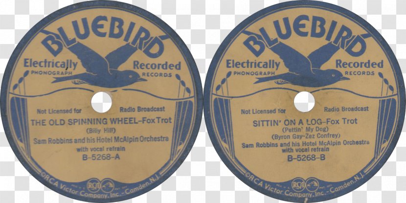 Bluebird Records Phonograph Record Sound Recording And Reproduction 78 RPM Decca - Silhouette - Zez Confrey Transparent PNG