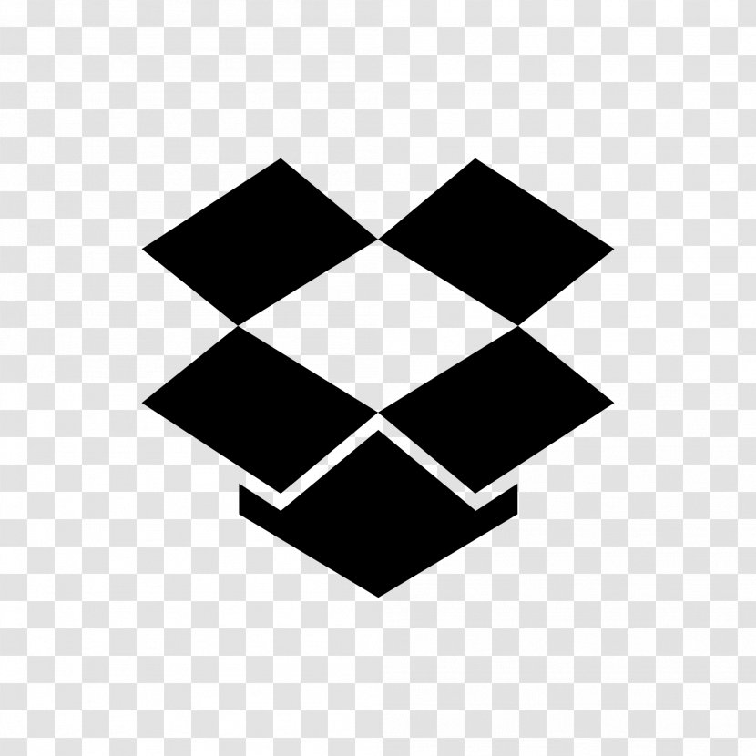 Dropbox Download File Sharing Hosting Service - Cloud Storage - Black And White Transparent PNG