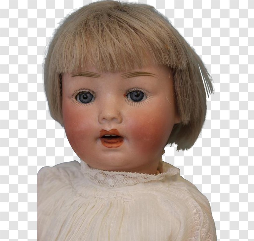 Cheek Germany Infant Simon & Halbig Doll - Face - Eyebrow Transparent PNG