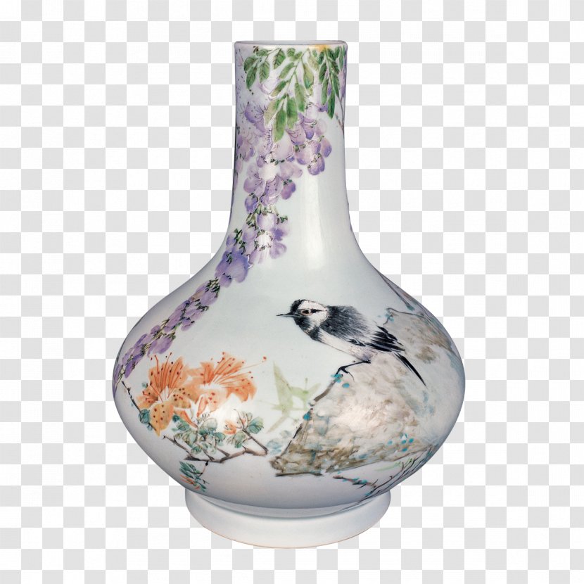 A Vase Of Flowers Porcelain Ceramic - Artifact - Classical Vases And Birds Transparent PNG