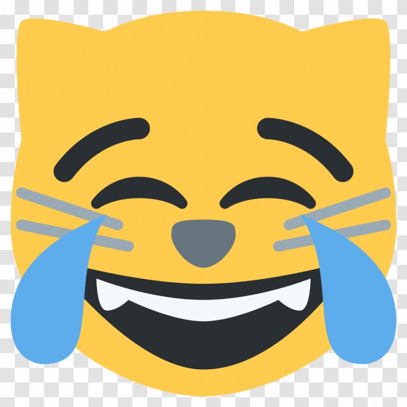 Cat Kitten Face With Tears Of Joy Emoji Emoticon Transparent PNG