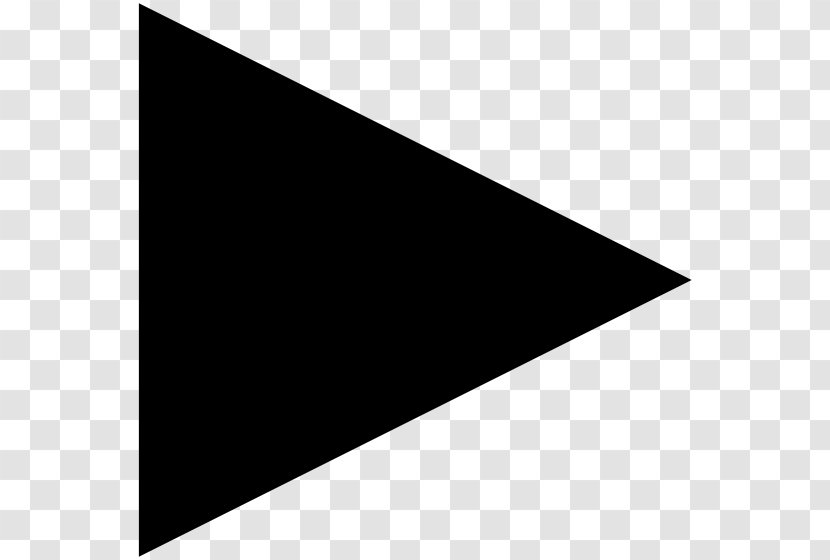 Black Triangle Pattern - Monochrome Photography - Arrow Right Transparent PNG