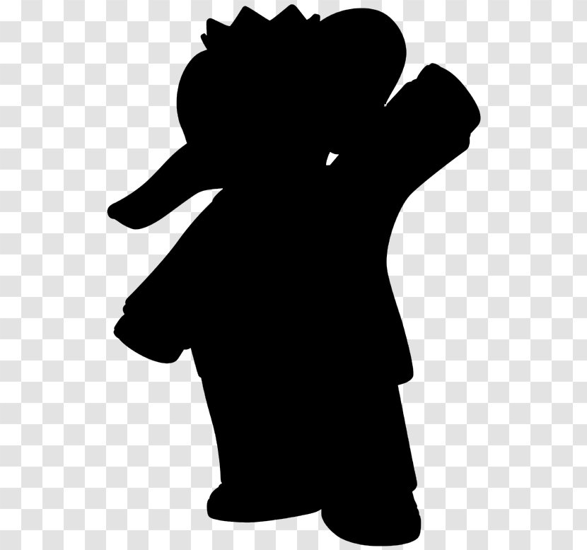 Black & White - M Clip Art Character Silhouette Tree Transparent PNG