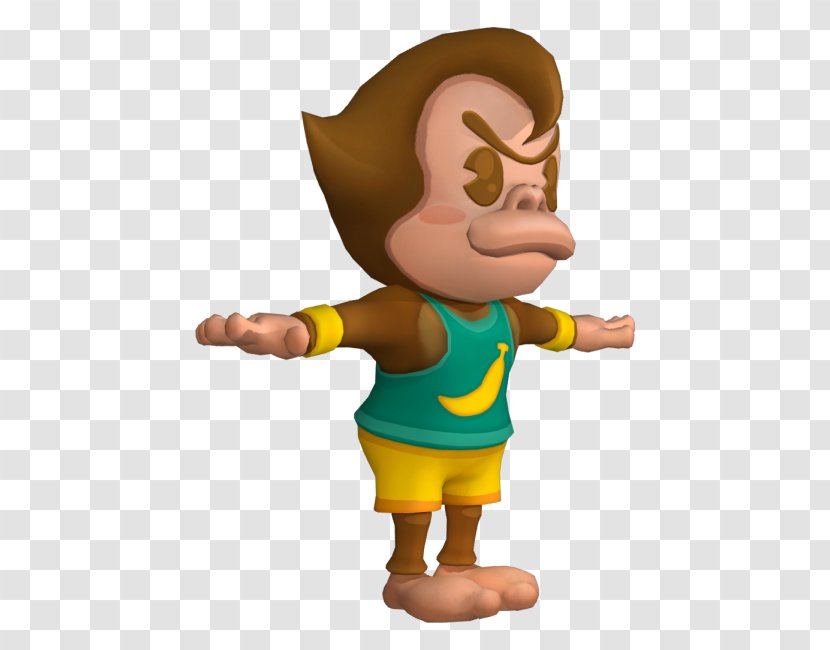 Finger Figurine Mascot Animal Character - Animated Cartoon - Super Monkey Ball Transparent PNG