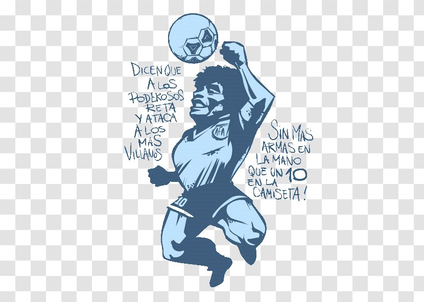 Argentina National Football Team The Hand Of God Caricature Sports - Diego Maradona Transparent PNG