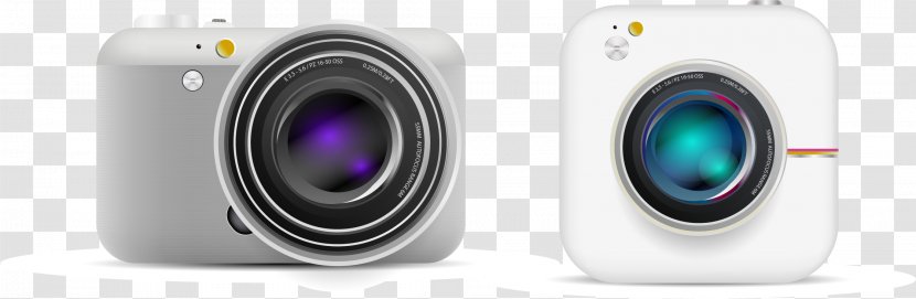 Camera Lens - Electronics - Vector Hand-painted White Transparent PNG